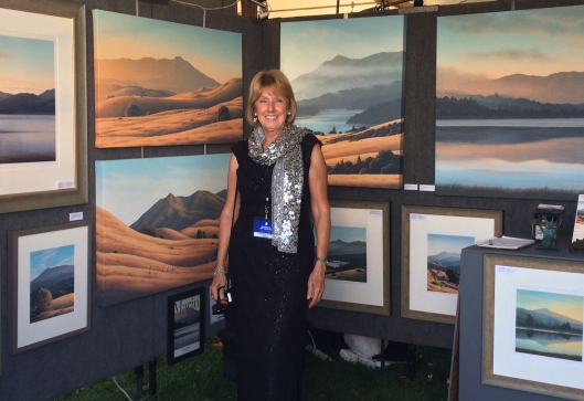 Marin landscape artist, Kathleen Lipinski is showing her work at the Sausalito Art Festival with oil paintings of golden hills, Mt, Tamalpais, the California coast & more.